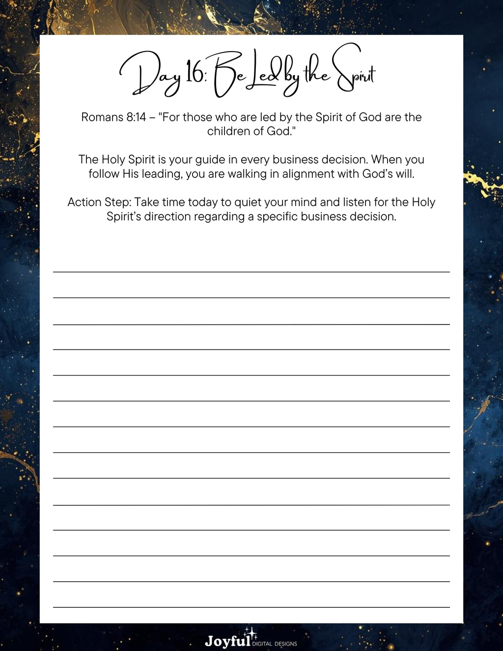 Kingdom Entrepreneur Reset Journal