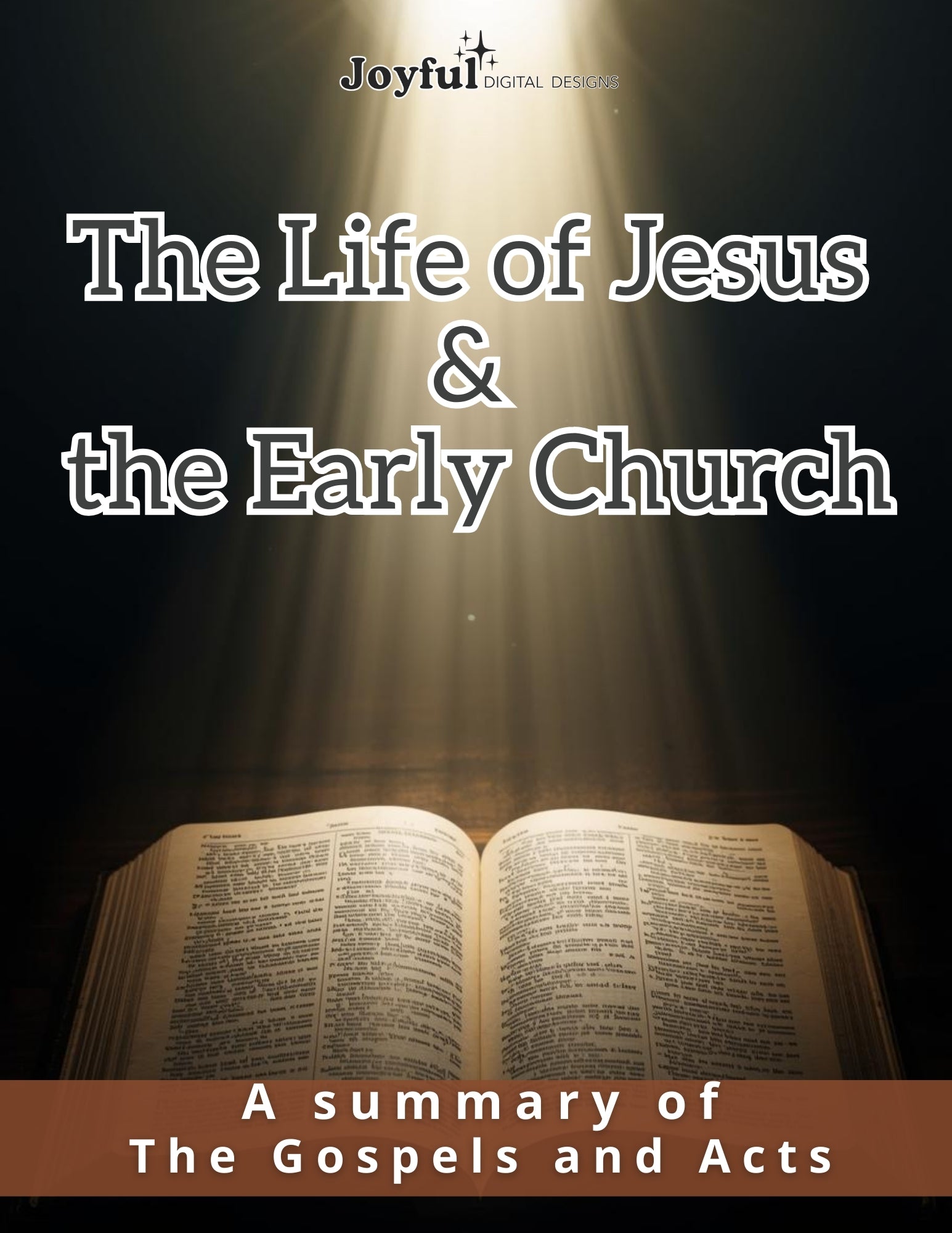Life of Jesus: The Gospels & Acts – Printable Bible Study Workbook for Teens & Adults