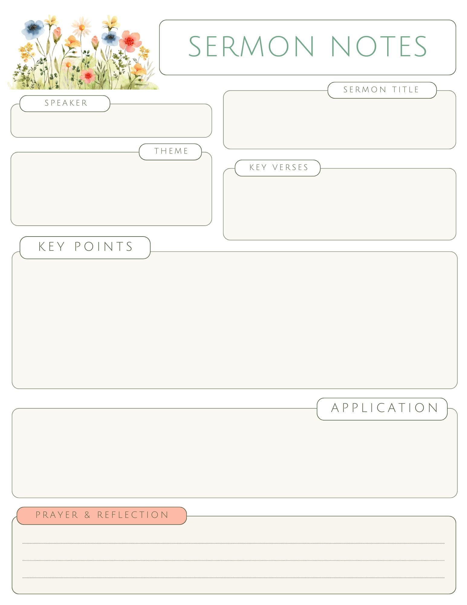 BLOOM IN FAITH PLANNER BUNDLE