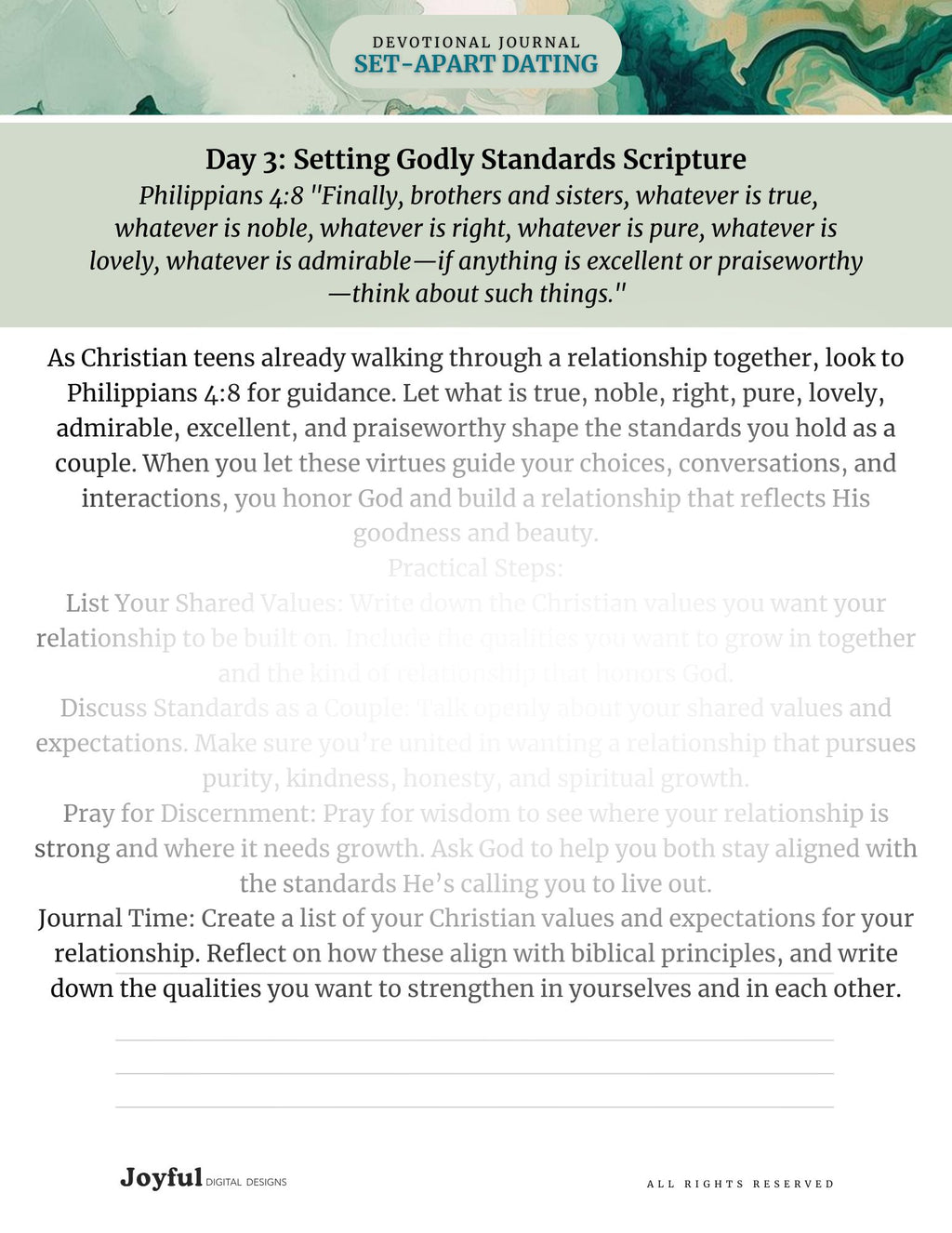 SET-APART DATING DEVOTIONAL