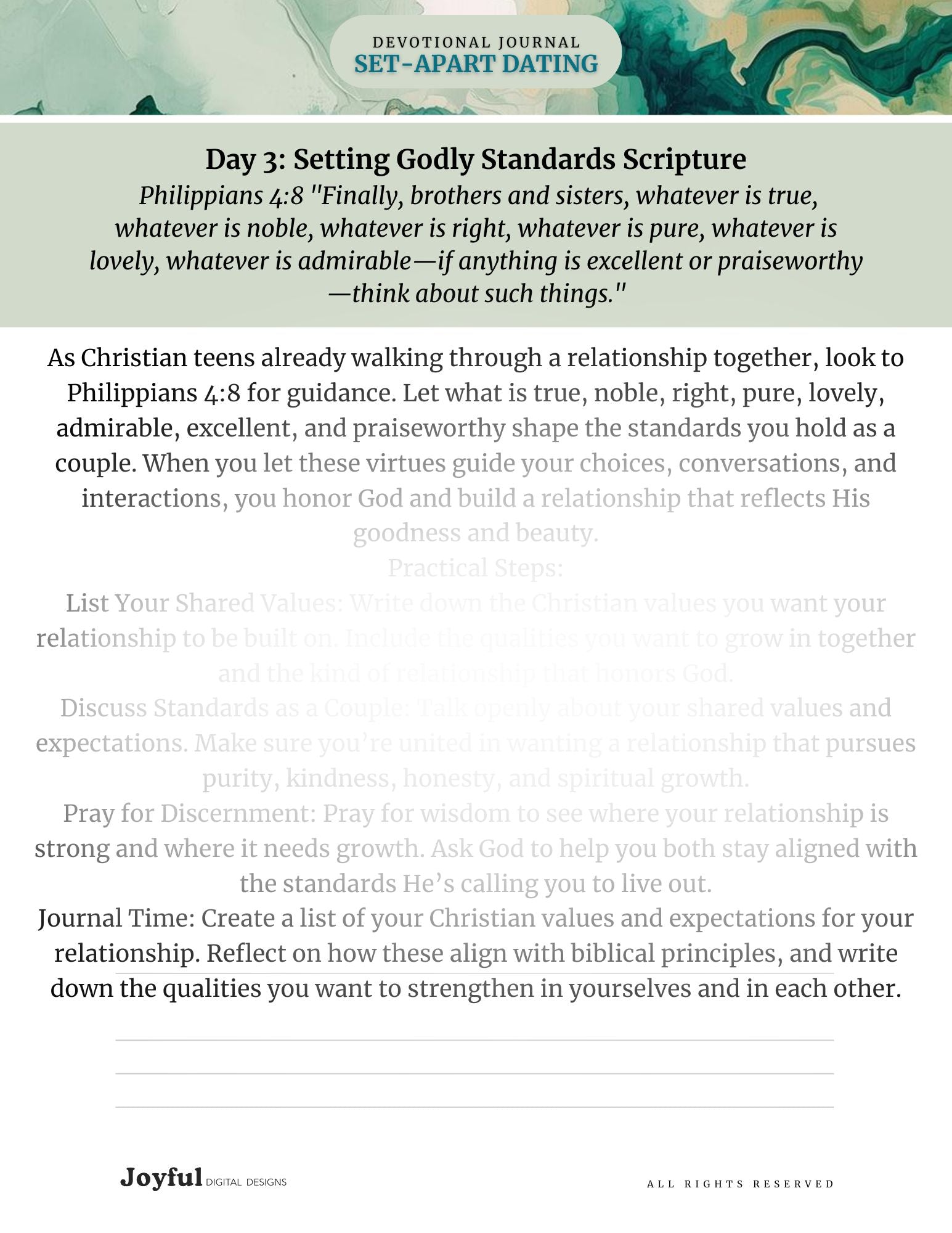 SET-APART DATING DEVOTIONAL